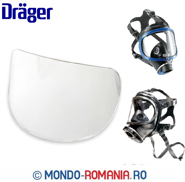 Vizor pentru masca integrala DRAGER X-PLORE 6300 sau PANORAMA NOVA